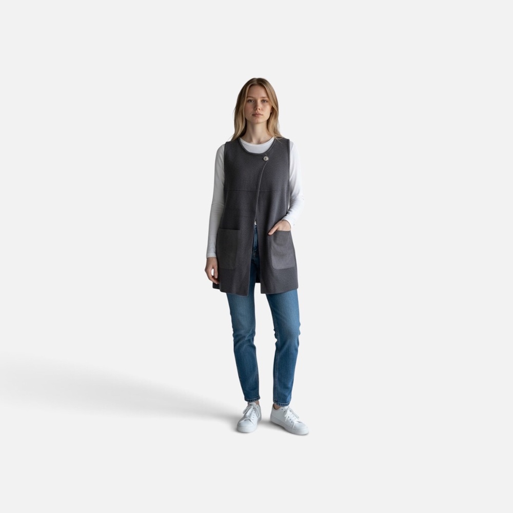 Gray Women's Sweater Vest